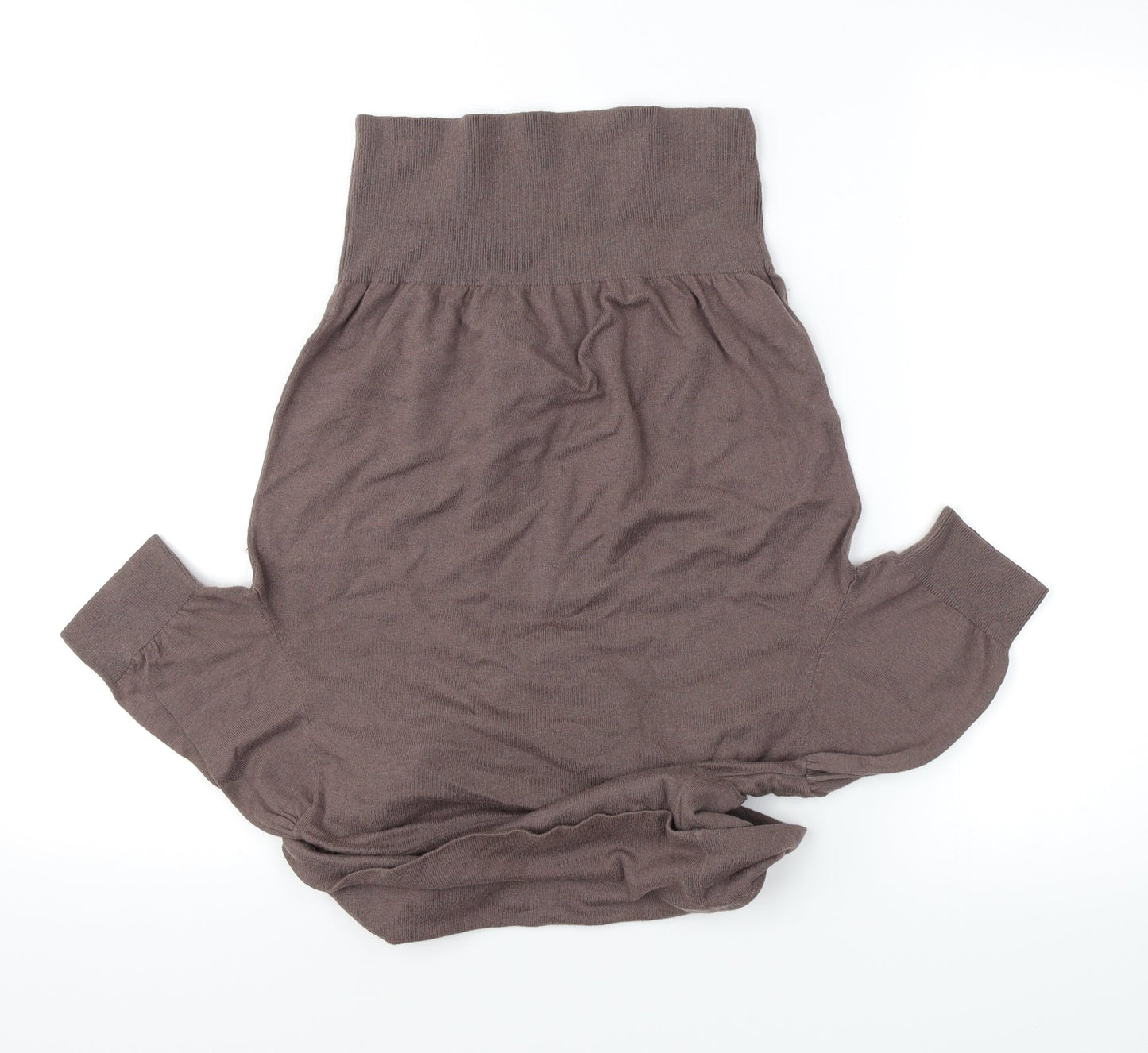 Womens UK Size L H&M Brown Cropped T-Shirt