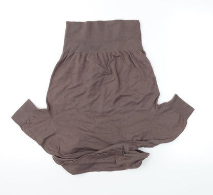 Womens UK Size L H&M Brown Cropped T-Shirt