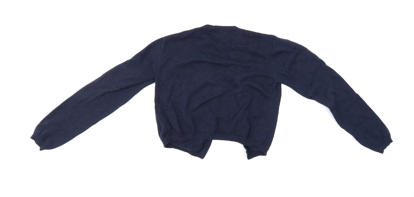 3 Pommes Womens Blue   Cardigan Jumper Size 16
