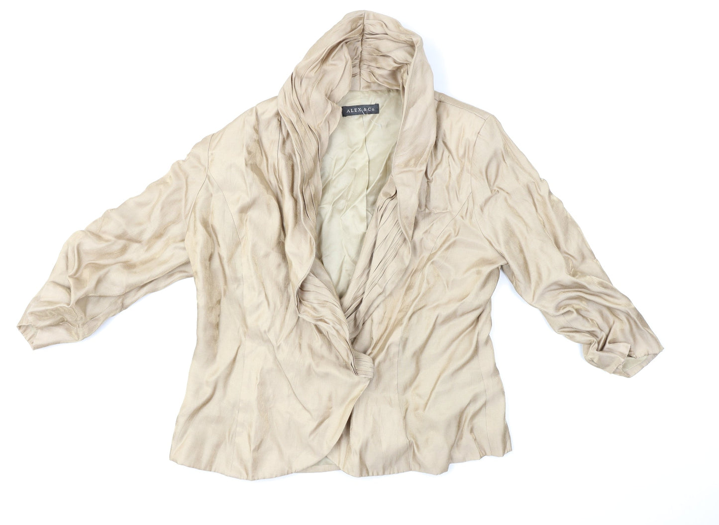 Alex & CO Womens Brown   Jacket  Size 16