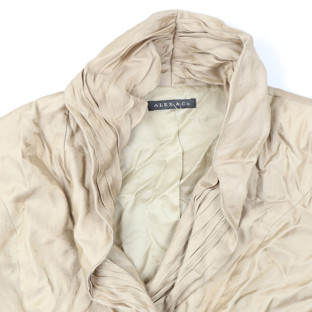 Alex & CO Womens Brown   Jacket  Size 16