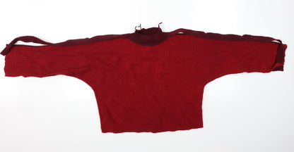 M&S Womens Red   Pullover Jumper Size 8  - Cropped