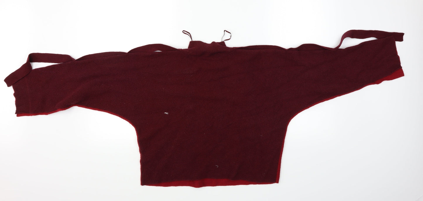 M&S Womens Red   Pullover Jumper Size 8  - Cropped