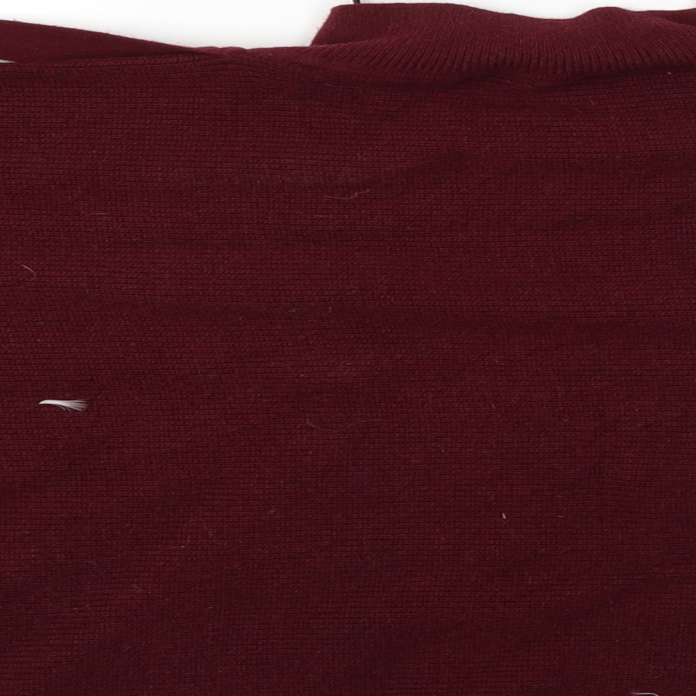 M&S Womens Red   Pullover Jumper Size 8  - Cropped