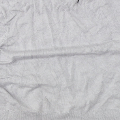 Womens UK Size XL Divided Grey Cropped T-Shirt