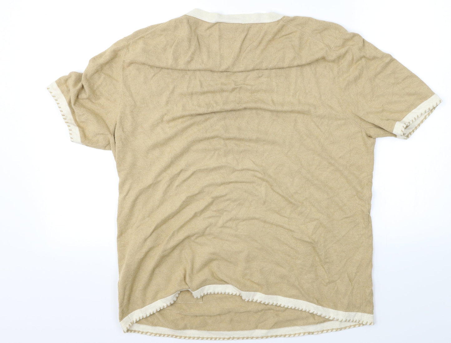Womens UK Size 18 Gerry Weber Beige Basic T-Shirt