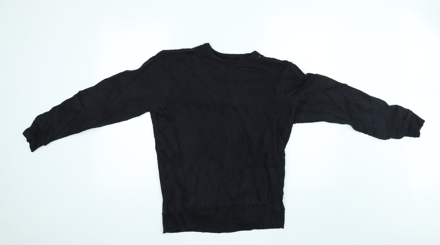 TU Mens Black   Pullover Jumper Size S