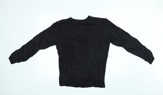 TU Mens Black   Pullover Jumper Size S