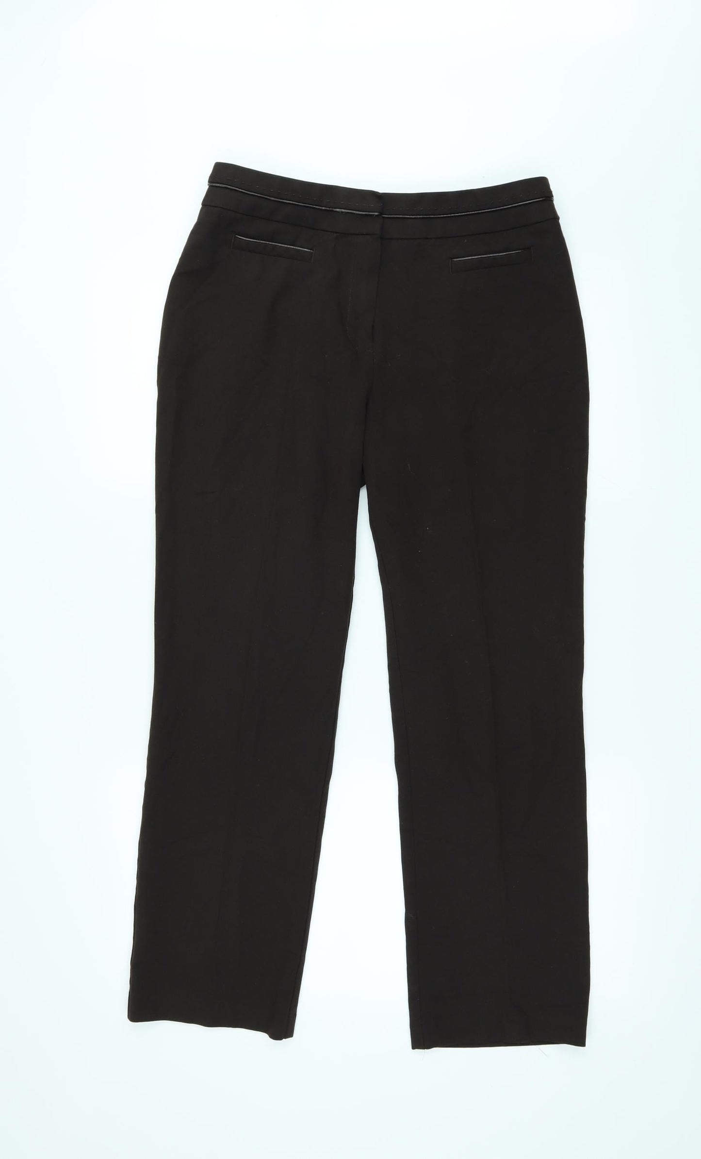 Womens UK Size 12 Marks and Spencer Regular Fit  Brown Trousers