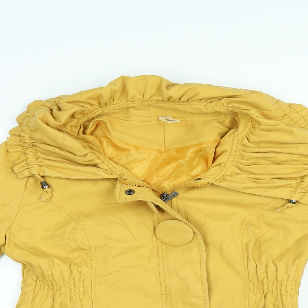 Fashion M Womens Yellow   Jacket Coat Size S