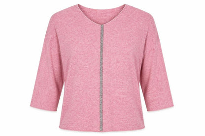 New Collection Womens Pink   Basic Blouse Size L