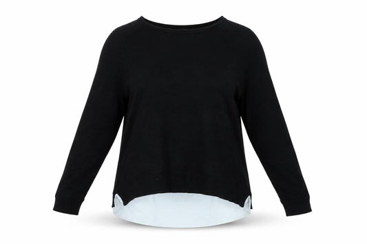 ESMARA Womens Black   Basic Blouse Size 16