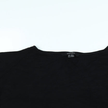 ESMARA Womens Black   Basic Blouse Size 16