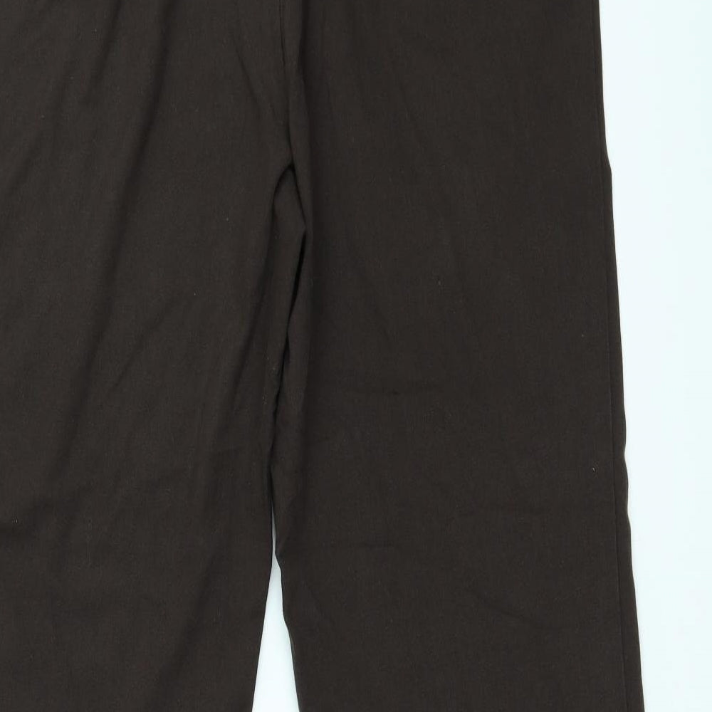 Womens UK Size 14 Marks and Spencer Regular Fit  Brown Trousers