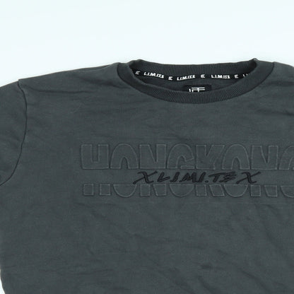 L.I.M.I.T.E Mens Grey   Pullover Jumper Size M
