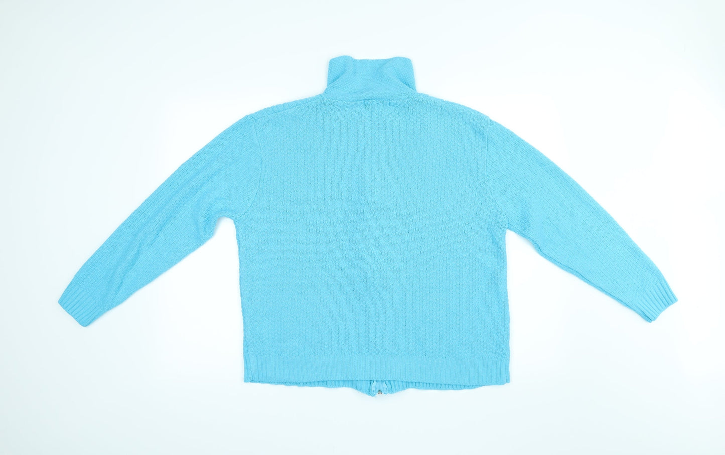 Glimpse Womens Blue   Cardigan Jumper Size 2XL