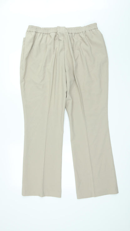 Cotton Traders Womens Beige   Trousers  Size 18 L26 in