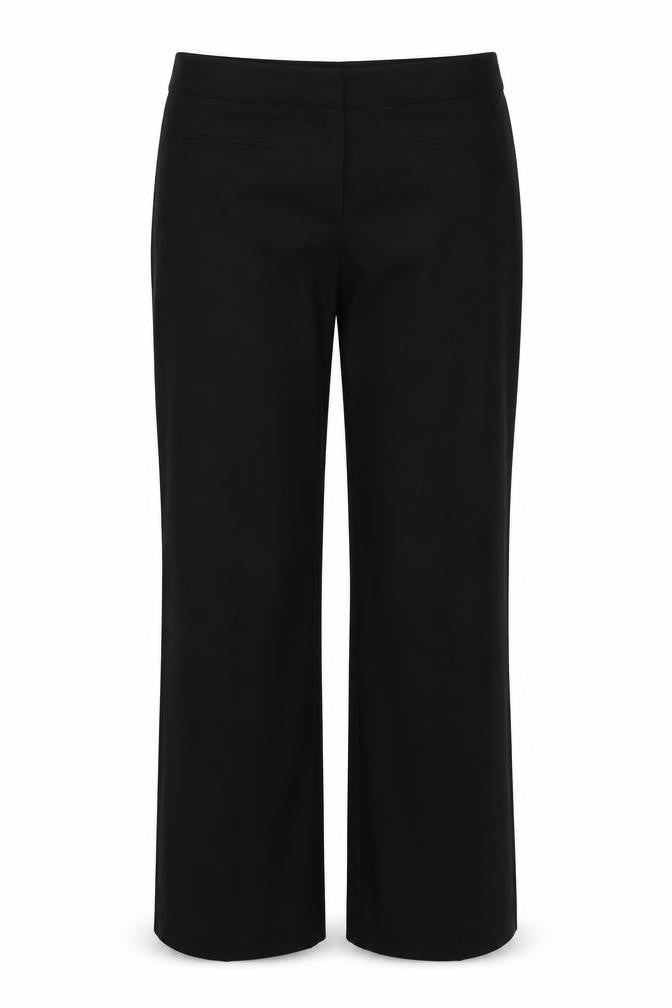 Womens UK Size 12 Mia Moda Regular Fit  Black Trousers