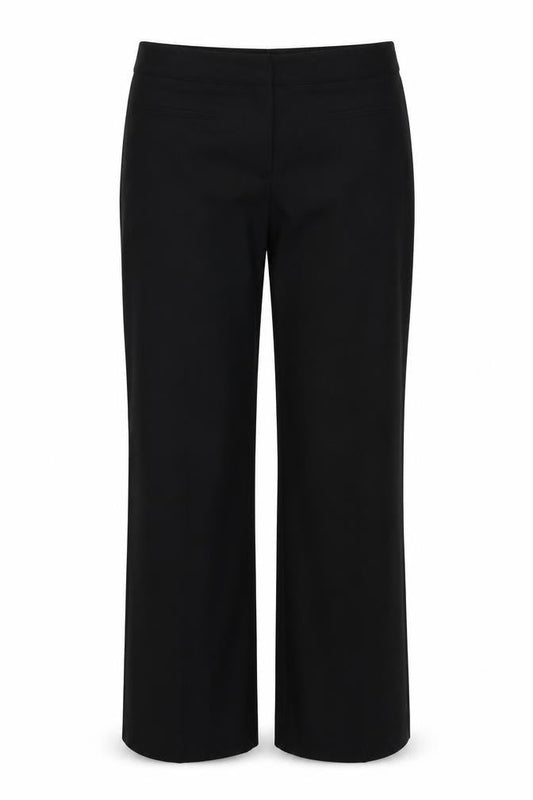 Womens UK Size 12 Mia Moda Regular Fit  Black Trousers