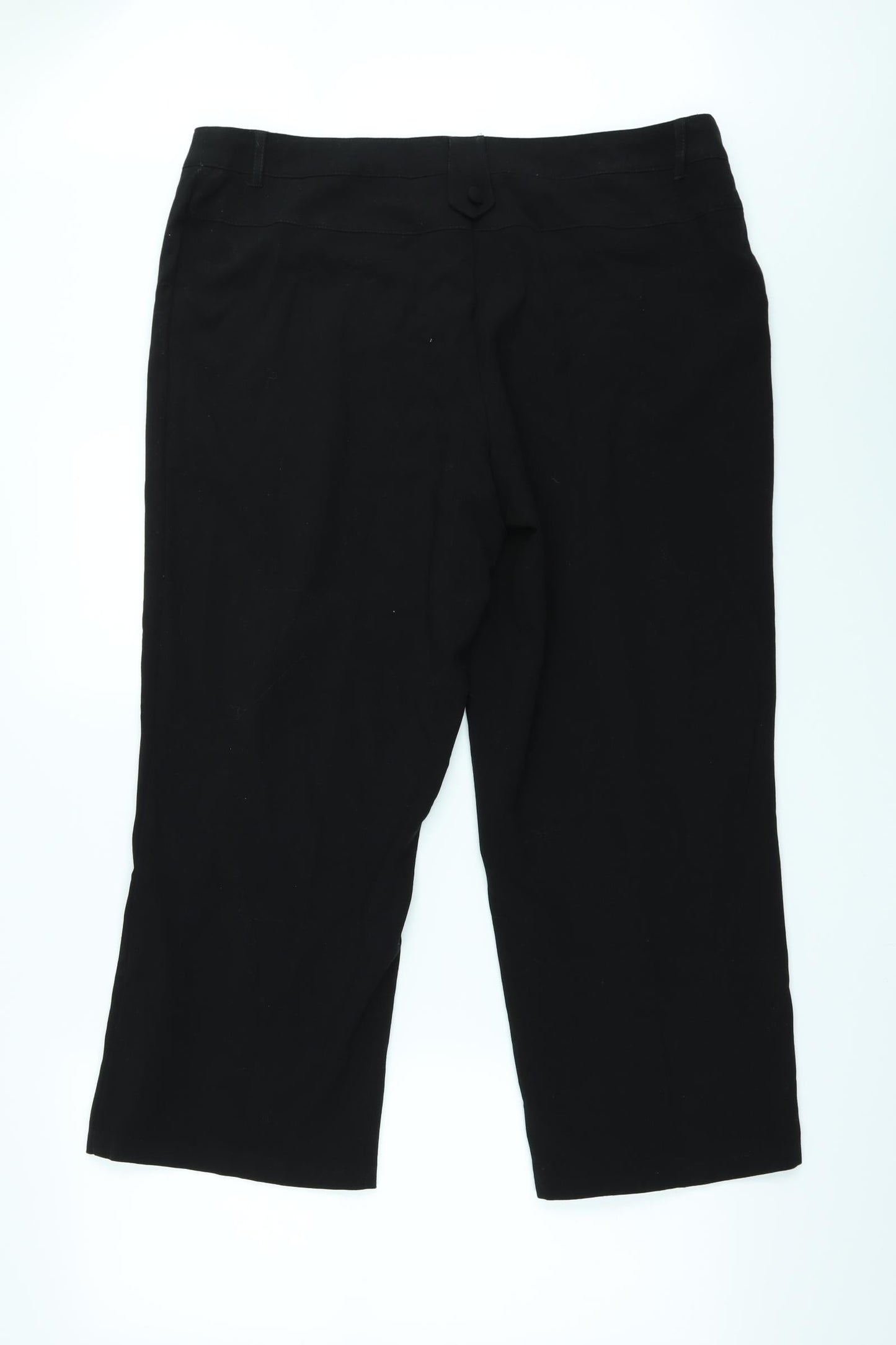 Womens UK Size 16 Papaya Regular Fit  Black Trousers
