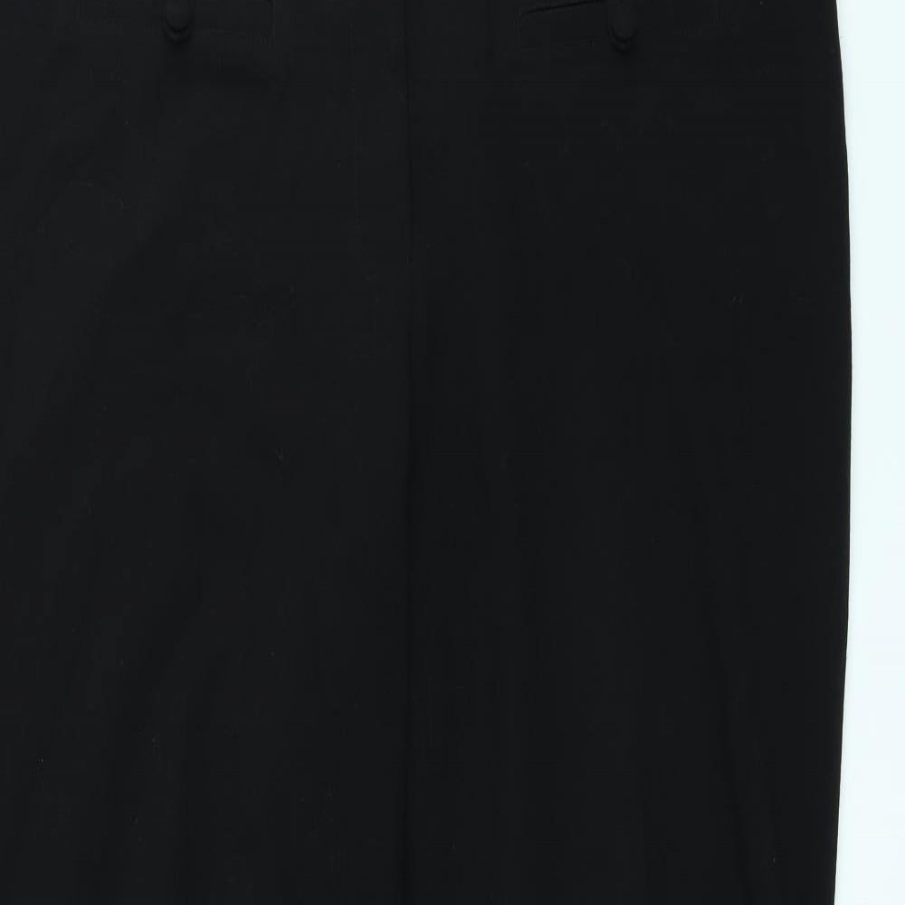 Womens UK Size 16 Papaya Regular Fit  Black Trousers