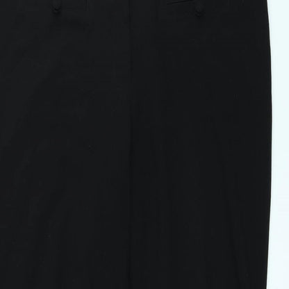 Womens UK Size 16 Papaya Regular Fit  Black Trousers