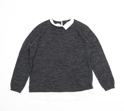 ESMARA Womens Grey   Basic Blouse Size M