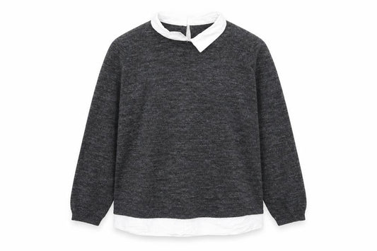 Womens UK Size M ESMARA Grey Basic Blouse