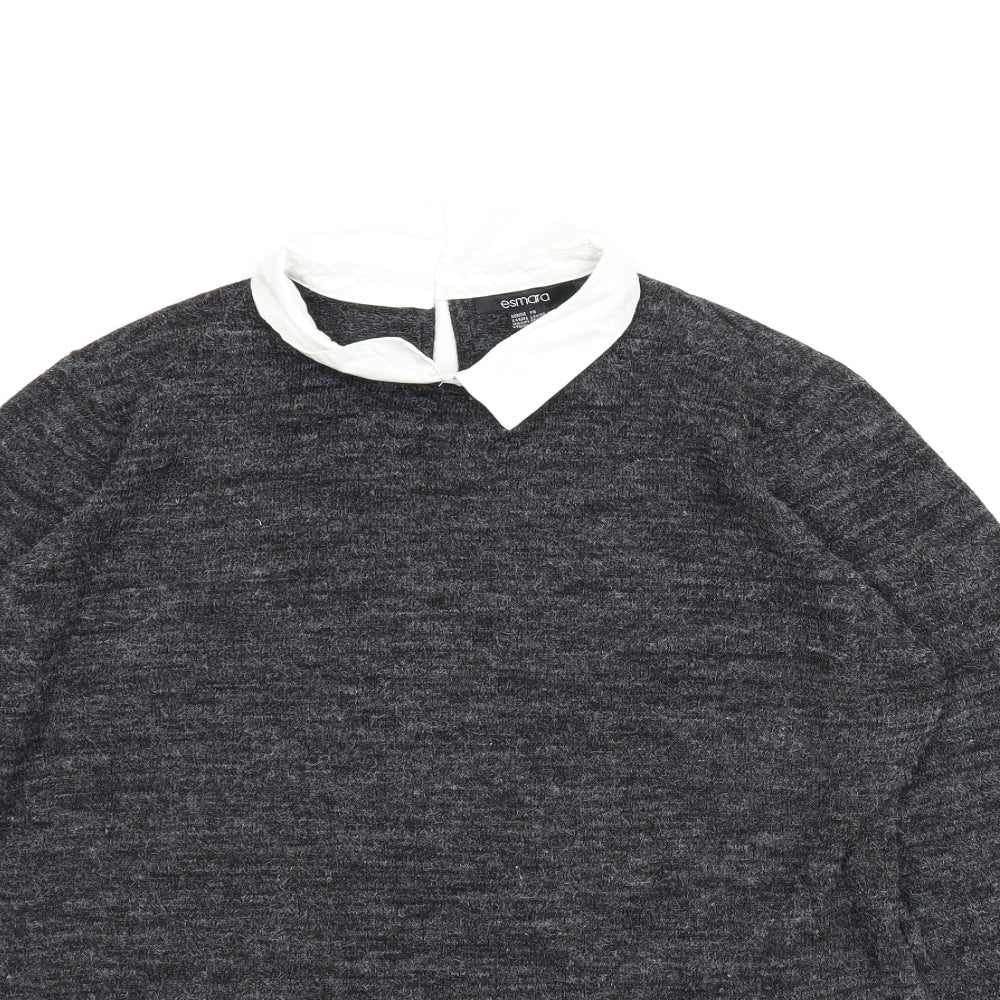 ESMARA Womens Grey   Basic Blouse Size M