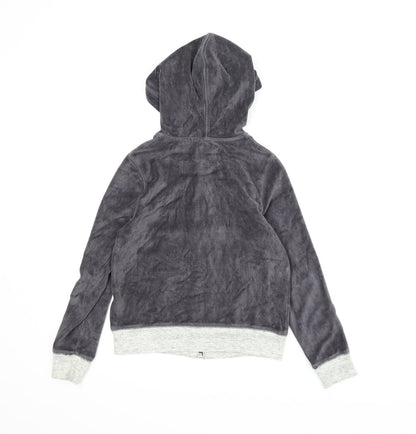 A&F Boys Grey   Full Zip Hoodie Size 11-12 Years