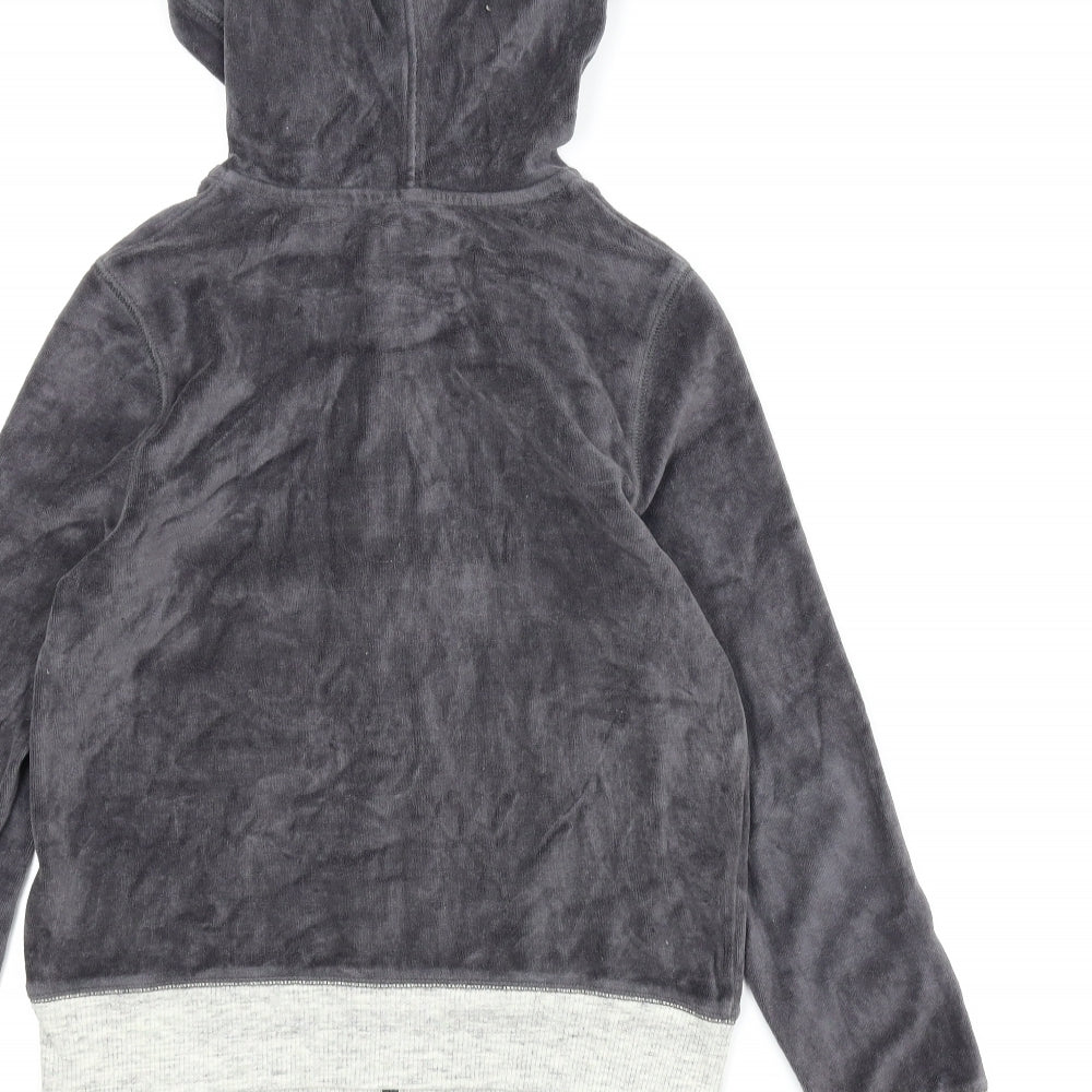 A&F Boys Grey   Full Zip Hoodie Size 11-12 Years