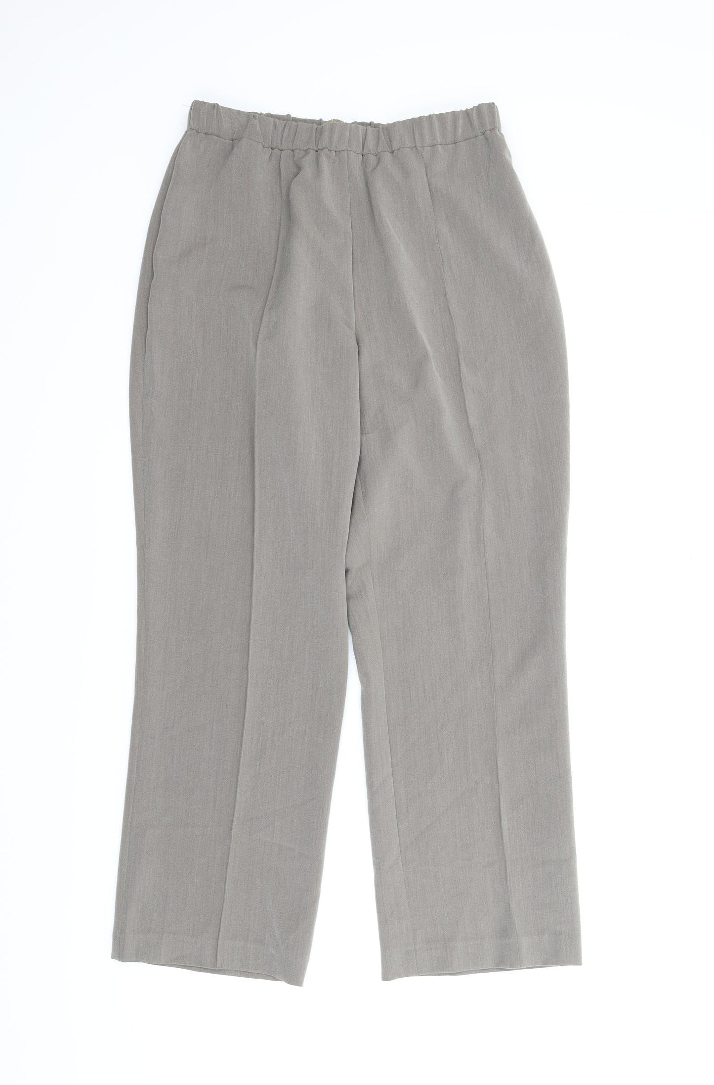 Womens UK Size 10 Preworn Regular Fit Carpenter Beige Trousers