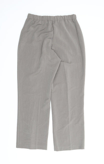 Womens UK Size 10 Preworn Regular Fit Carpenter Beige Trousers