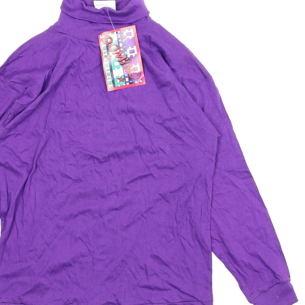 Domino Girls Purple   Basic T-Shirt Size 13 Years