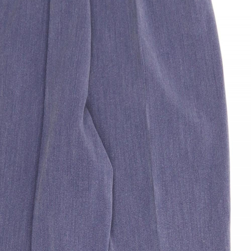 Womens UK Size 10 Preworn Regular Fit Capri Grey Trousers