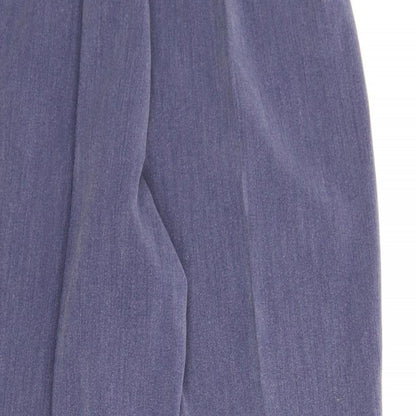 Womens UK Size 10 Preworn Regular Fit Capri Grey Trousers