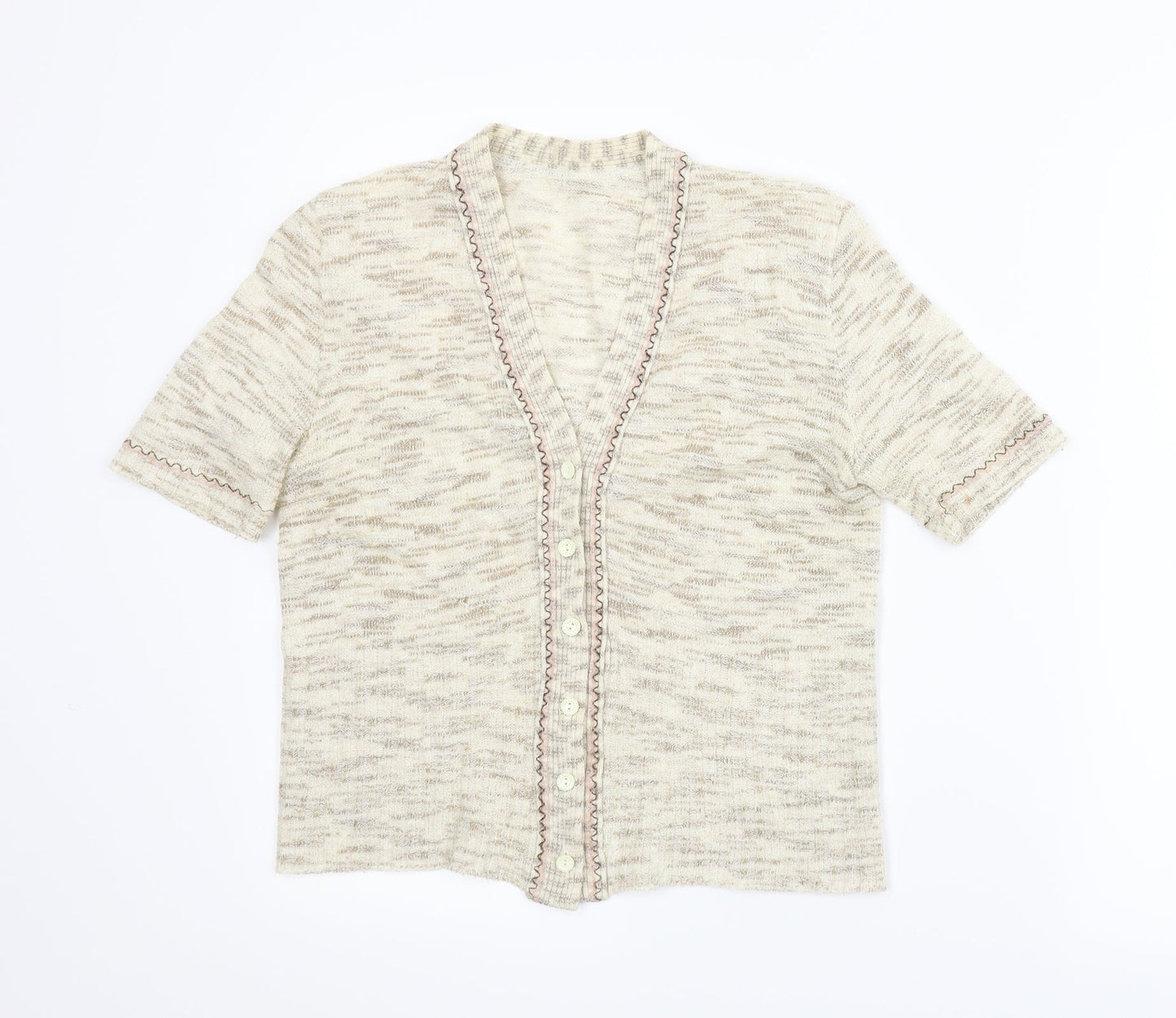 Preworn Womens Beige   Cardigan Jumper Size S