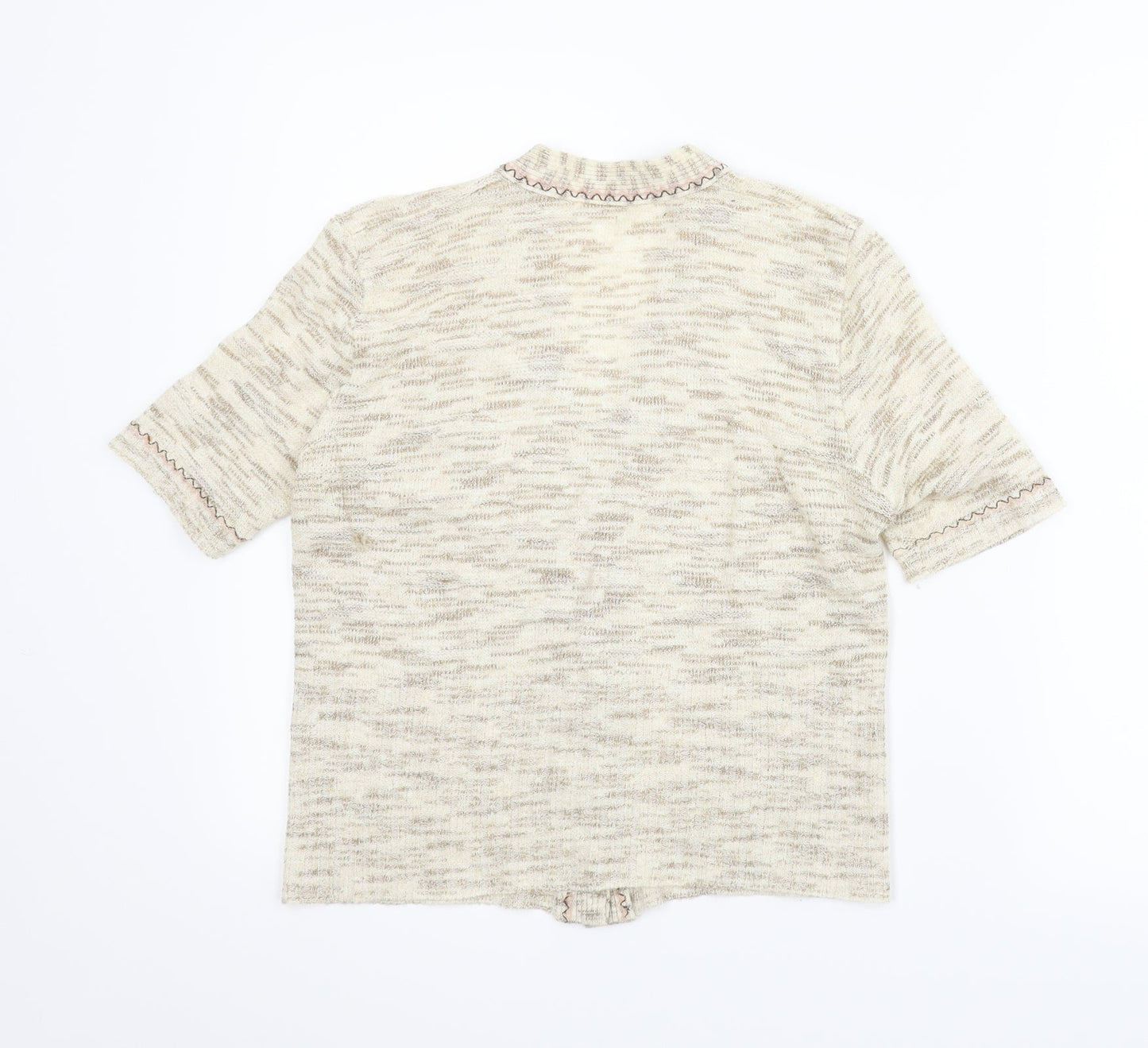 Preworn Womens Beige   Cardigan Jumper Size S