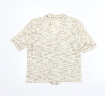 Preworn Womens Beige   Cardigan Jumper Size S