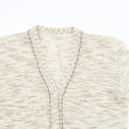 Preworn Womens Beige   Cardigan Jumper Size S