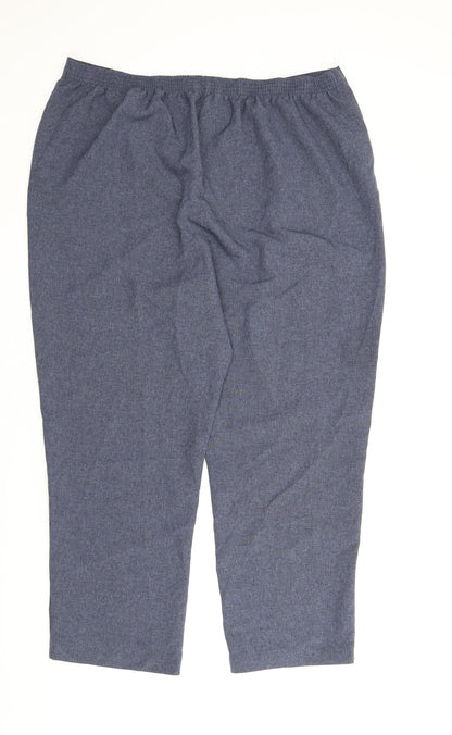 Womens UK Size 22 Le Bon Marché Regular Fit Capri Blue Trousers