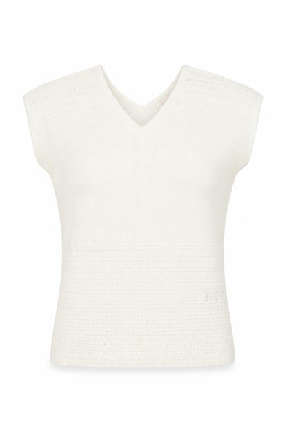 Per Una Womens White   Vest Jumper Size 10