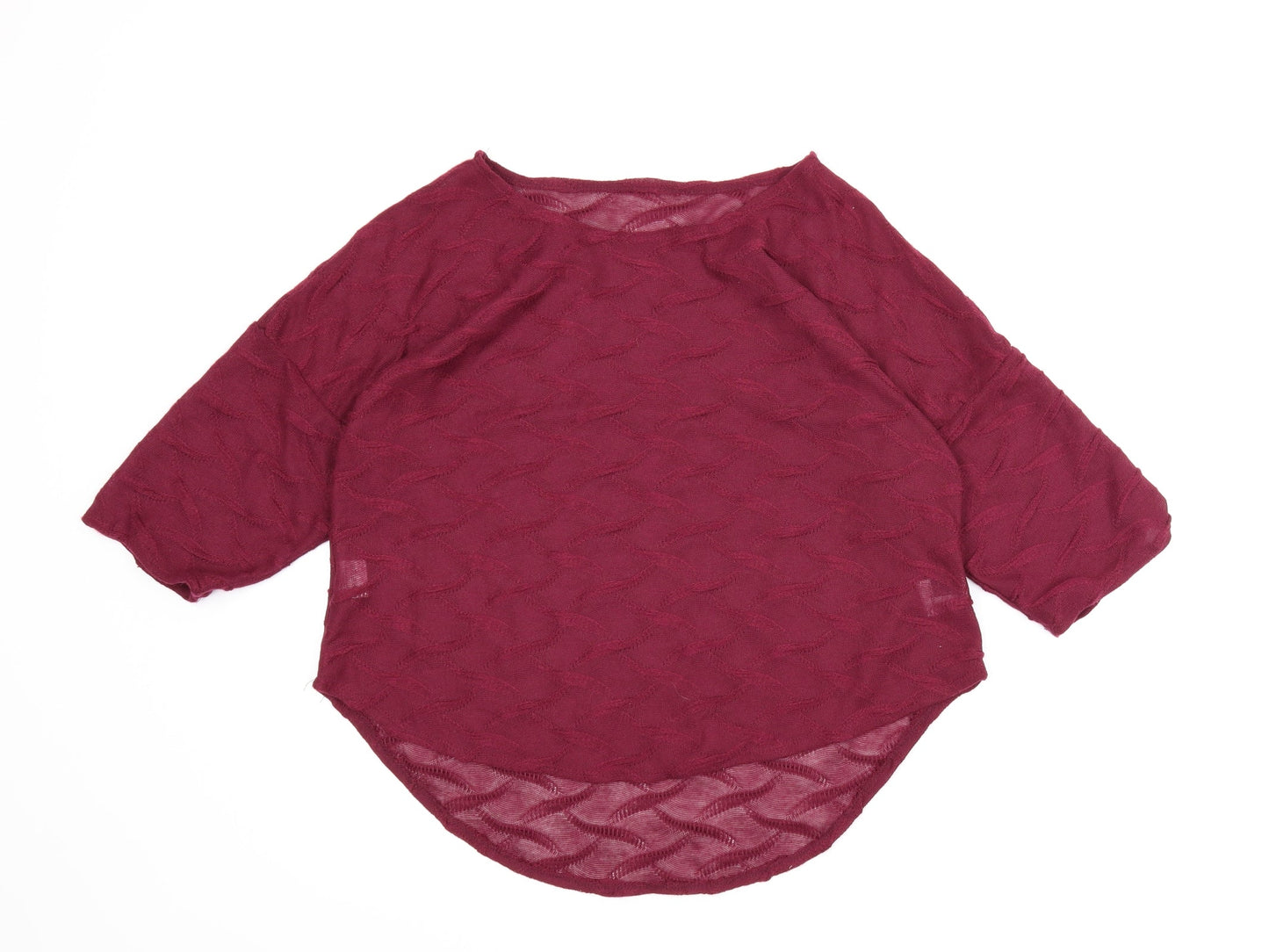 Womens UK Size 12 Preworn Purple Basic Blouse