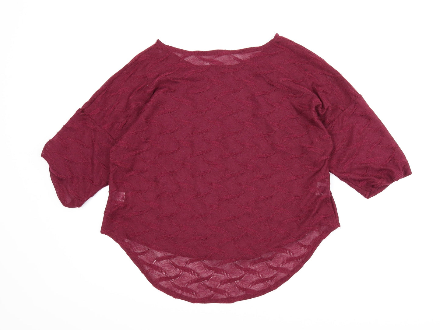 Womens UK Size 12 Preworn Purple Basic Blouse