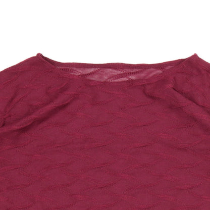Womens UK Size 12 Preworn Purple Basic Blouse
