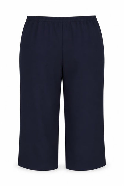 Womens UK Size 18 ELVI Regular Fit Capri Blue Trousers