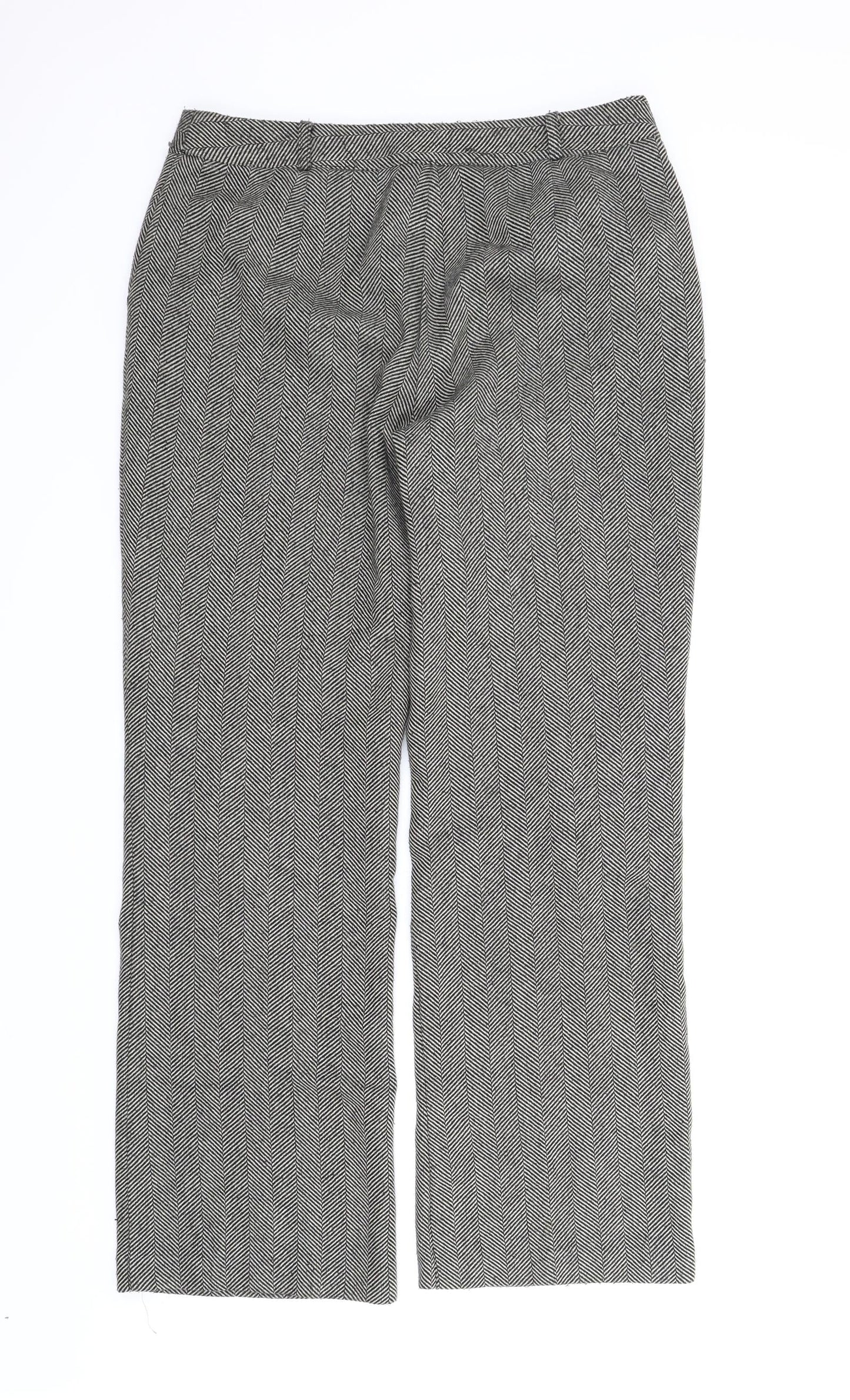 Womens UK Size 14 Papaya Regular Fit  Grey Trousers
