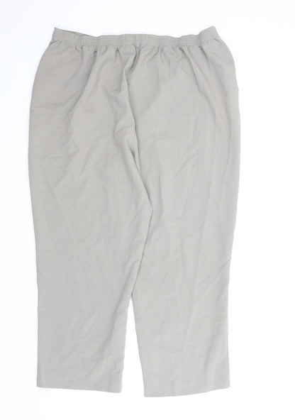 Womens UK Size 20 Le Bon Marché Regular Fit Capri Beige Trousers