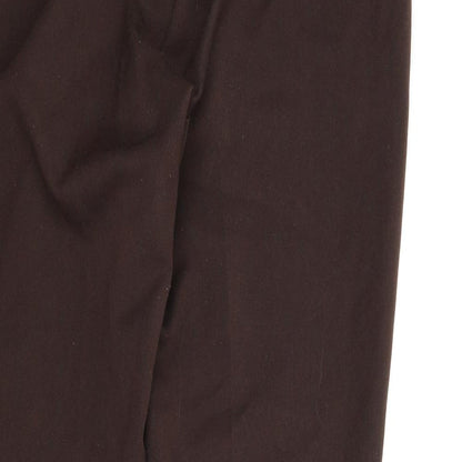 Womens UK Size 8 M&S Regular Fit Carpenter Brown Trousers