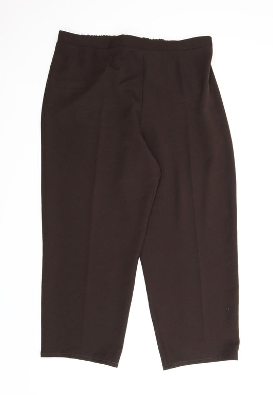 Womens UK Size 20 Saloos Regular Fit Carpenter Brown Trousers